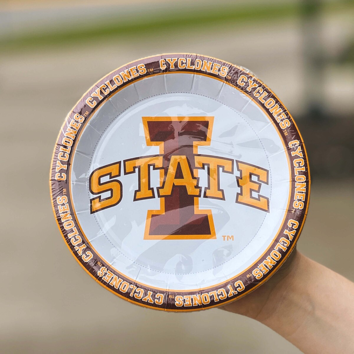 I-State Cardinal & Gold 7 inch Paper Plates (25-Pack)